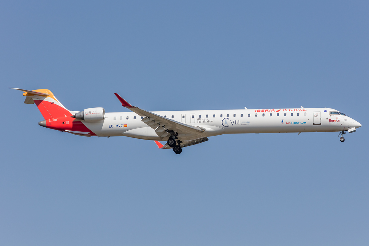 Iberia - Air Nostrum, EC-MVZ, Bombardier, CRJ-1000, 27.04.2021, FRA, Frankfurt, Germany