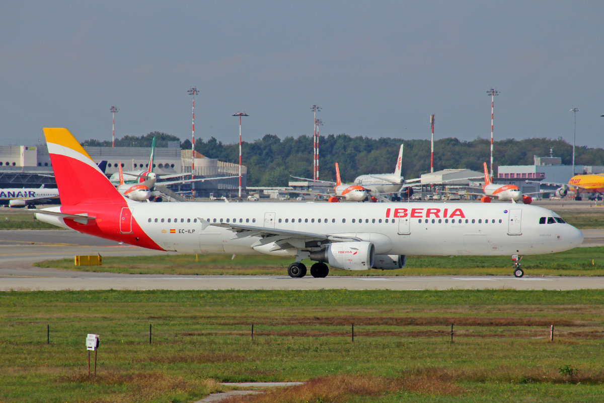 Iberia, EC-ILP, Airbus A321-211, msn: 1716, 30.September 2020, MXP Milano-Malpensa, Italy.