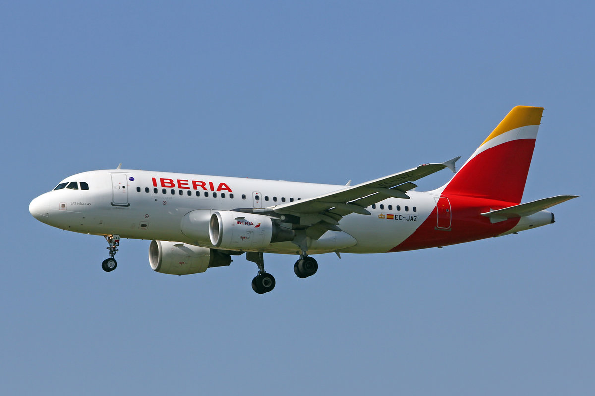 Iberia, EC-JAZ, Airbus A319-111, msn: 2264,  Las Medulas , 05.September 2018, ZRH Zürich, Switzerland.
