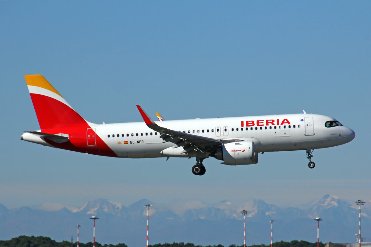 Iberia, EC-NER, Airbus A320-251N, msn: 8996,  Barajas , 28.September 2020, MXP Milano-Malpensa, Italy.