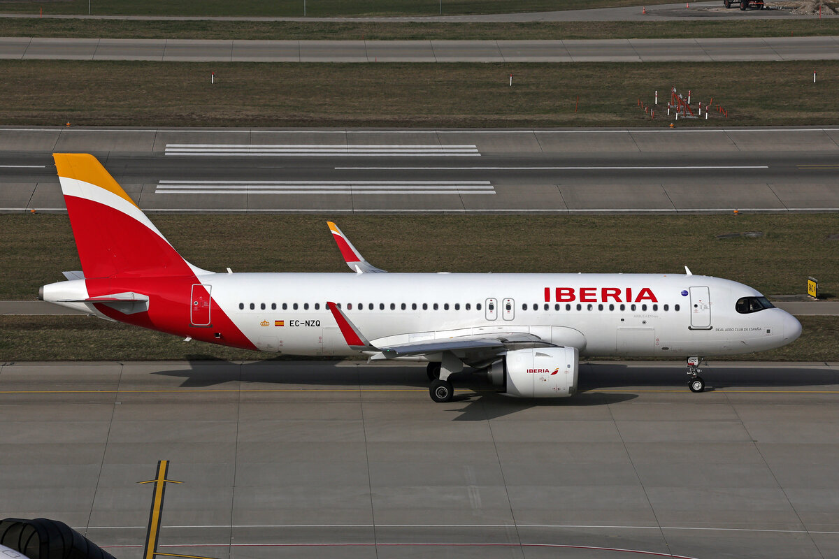 Iberia, EC-NZQ, Airbus A320-251N, msn: 11455,  Real Aero Club de España , 07.März 2026, ZRH Zürich, Switzerland.