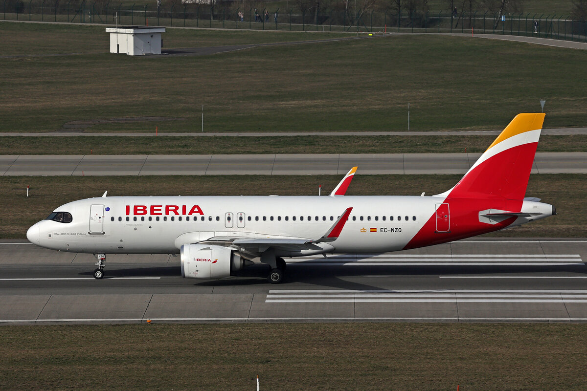 Iberia, EC-NZQ, Airbus A320-251N, msn: 11455,  Real Aero Club de España , 07.März 2026, ZRH Zürich, Switzerland.