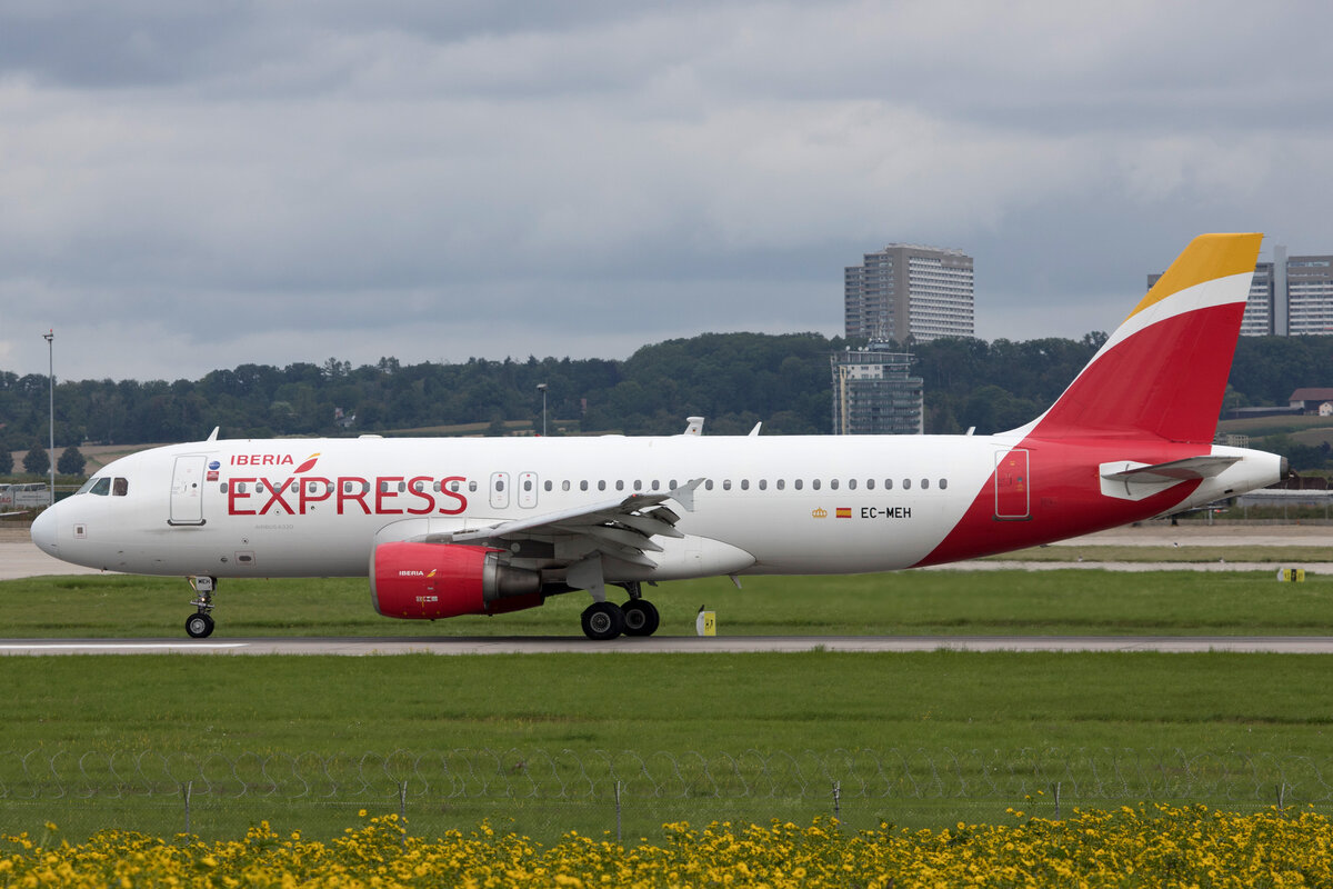 Iberia Express (I2-IBS), EC-MEH, Airbus, A 320-214, 05.08.2021, EDDS-STR, Stuttgart, Germany
