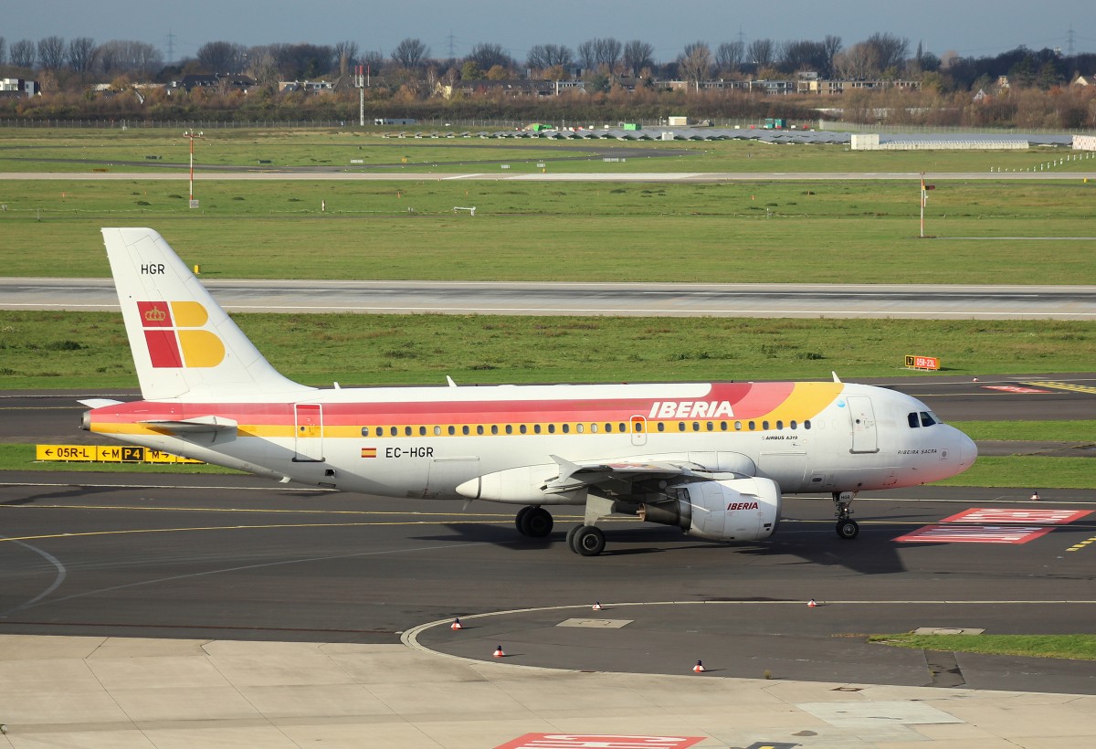 Iberia,EC-HGR,(C/N 1154),Airbus A 319-111,21.11.2015,DUS-EDDL, Düsseldorf, Germany (Taufname:Garbera)