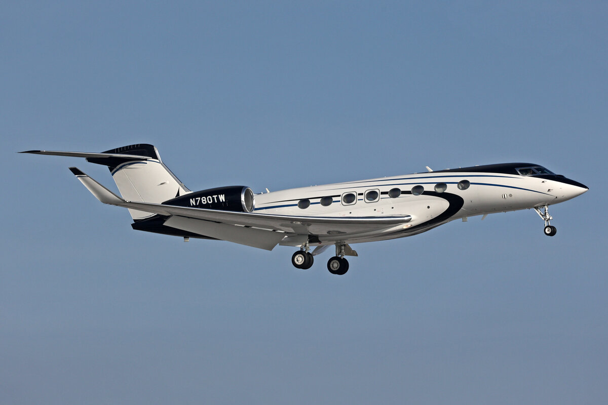 IBM, N780TW, Gulfstream G650ER, men: 6435, 14.Januar 2024, ZRH Zürich, Switzerland.