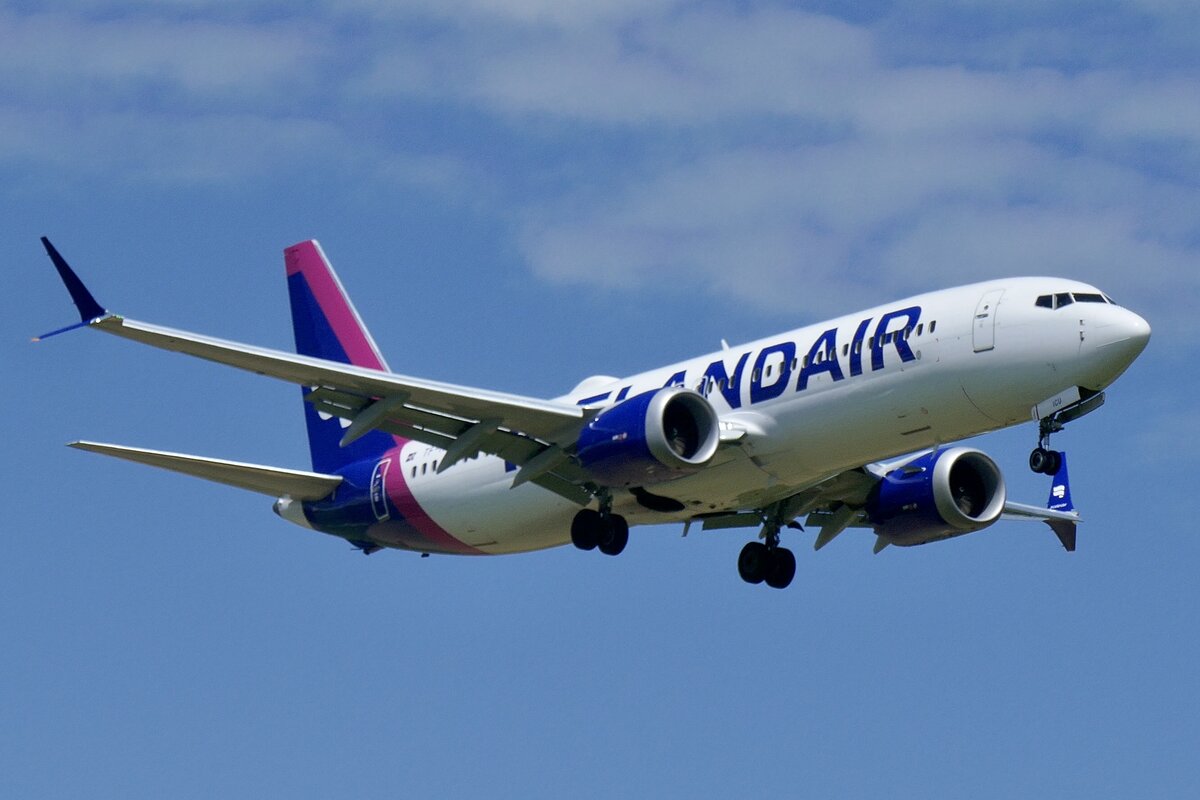 Icelandair, B737- 8 Max, TF-ICU, 20.5.24, Zürich