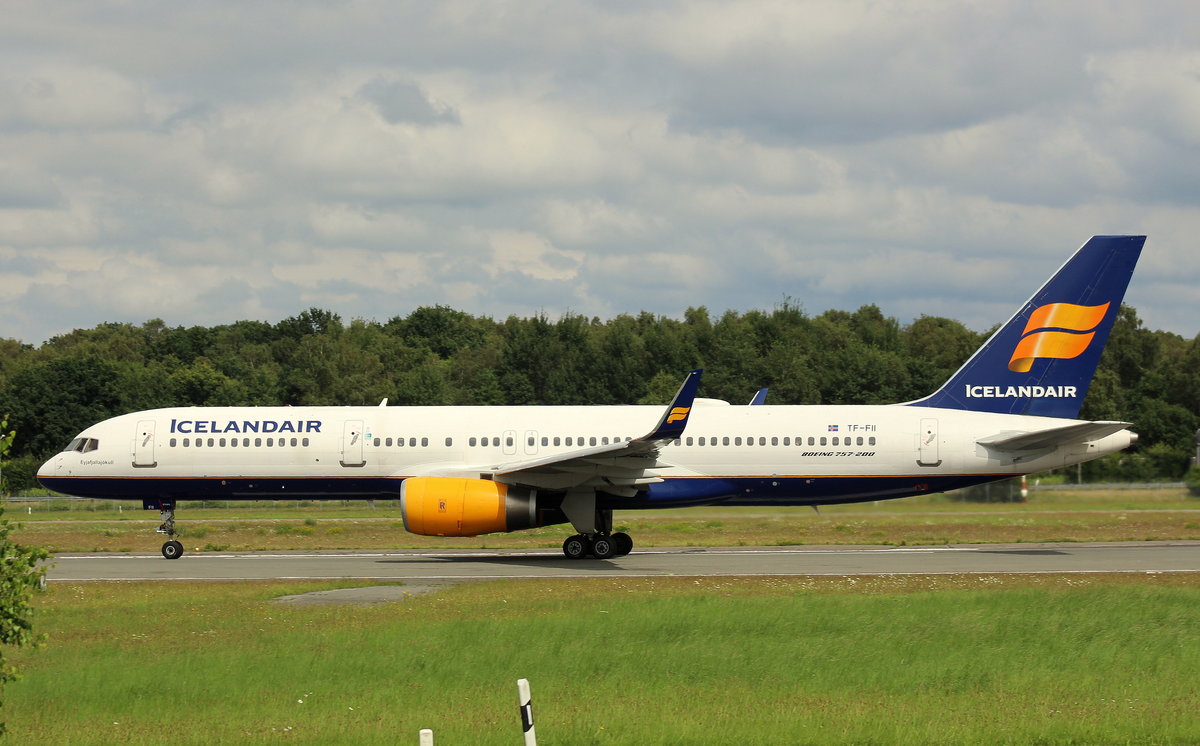 Icelandair, TF-FII,(c/n 24760),Boeing 757-208(WL), 32.07.2016, HAM-EDDH, Hamburg, Germany (Name: Eyjafjallajokull) 