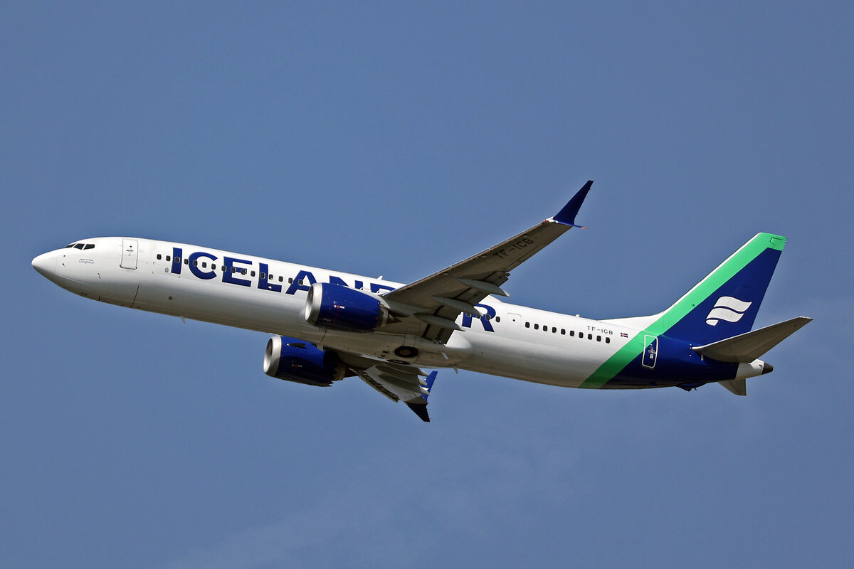 Icelandair, TF-ICB, Boeing B737-9MAX, msn: 44568/7425,  Langjökull , 14.August 2025, FRA Frankfurt, Germany.