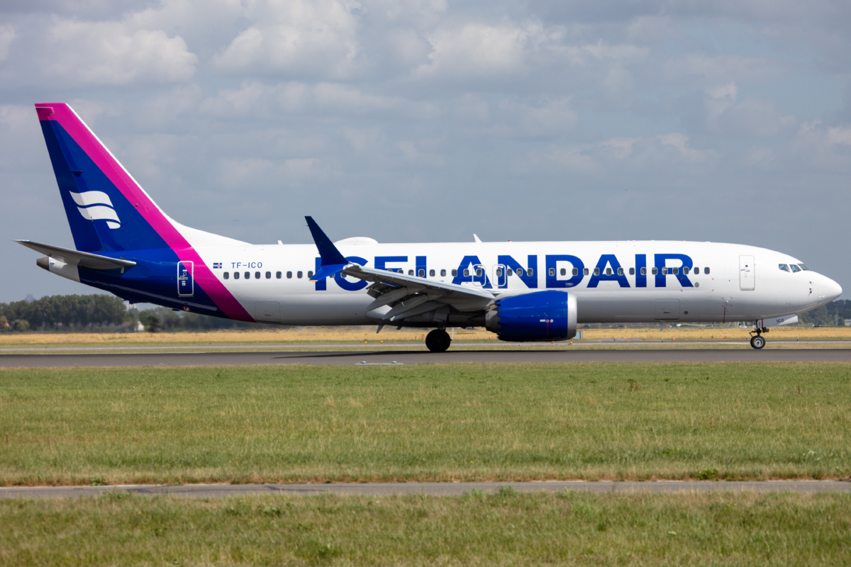 Icelandair, TF-ICO, Boeing, B737-8MAX, 02.07.2023, AMS, Amsterdam, Niederlande