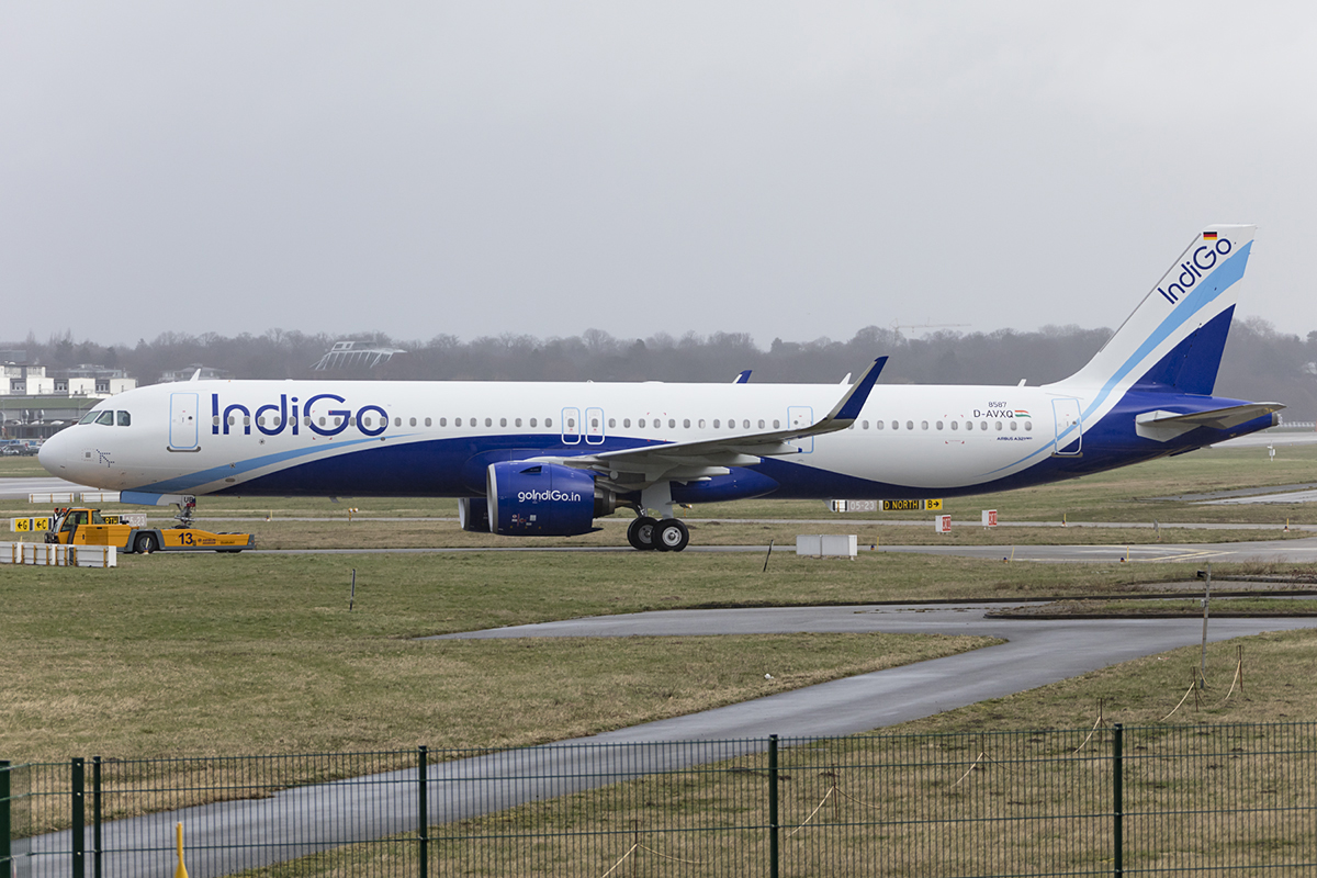 Indigo, D-AVXQ (later Reg.: VT-IUB), Airbus, A321-271NX, 18.03.2019, XFW, Hamburg-Finkenwerder, Germany







