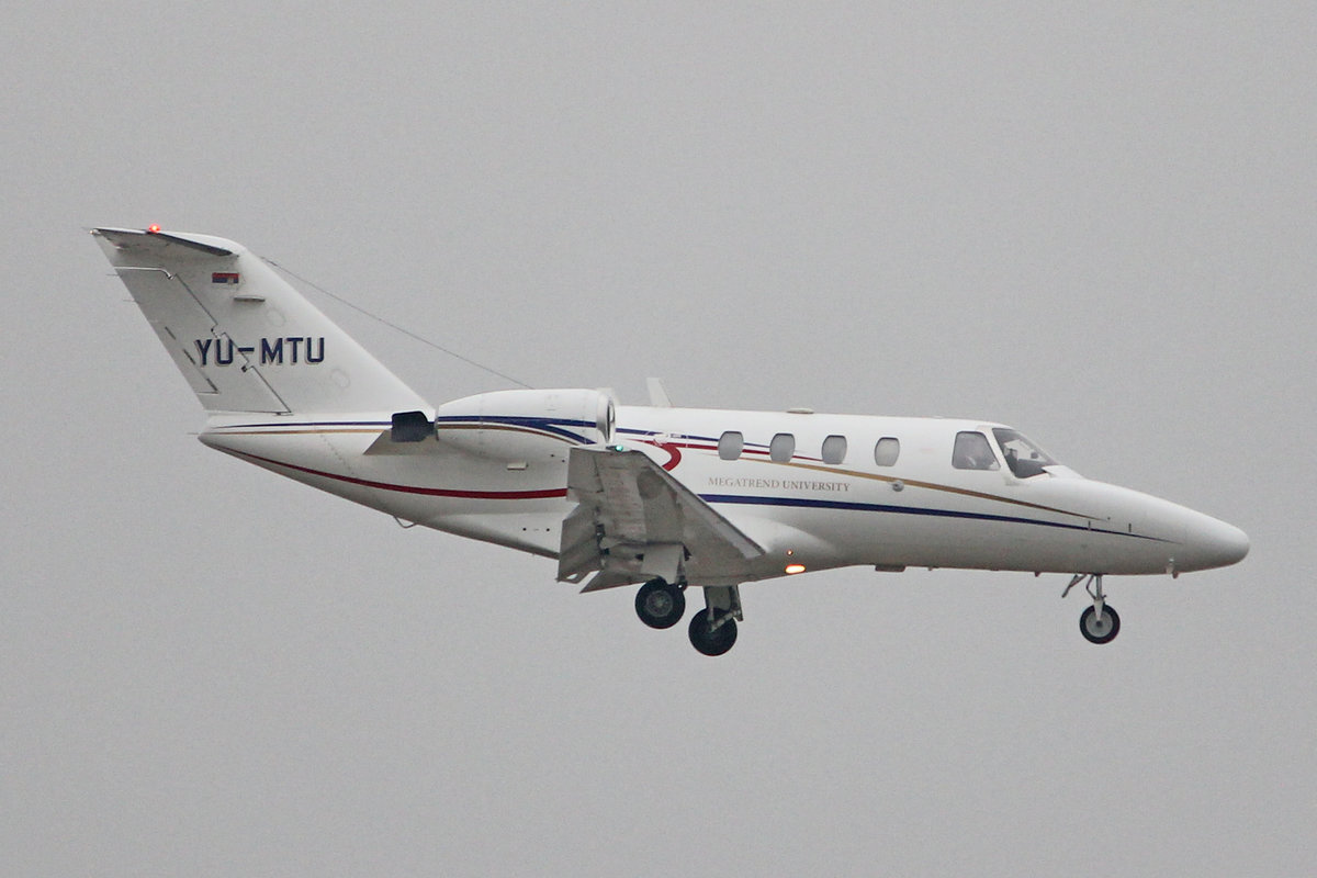 Infinity Aviation, YU-MTU, Cessna 525 Jet1, msn: 525-0295, 22.Januar 2019, ZRH Zürich, Switzerland.