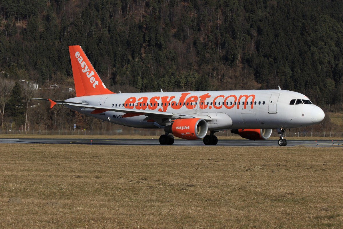 INN Innsbruck-Kranebitten, Austria, 15. Februar 2014, easyJet Airbus A320-200 G-EZTC von London LGW

Flugnr. EZY5393

