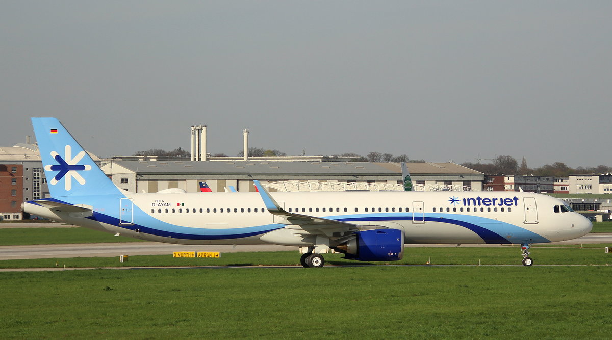 Interjet, D-AYAM, Reg.XA-RLM, MSN 8014, Airbus A 321-251N(SL), 19.04.2018, XFW-EDHI, Hamburg-Finkenwerder, Germany 