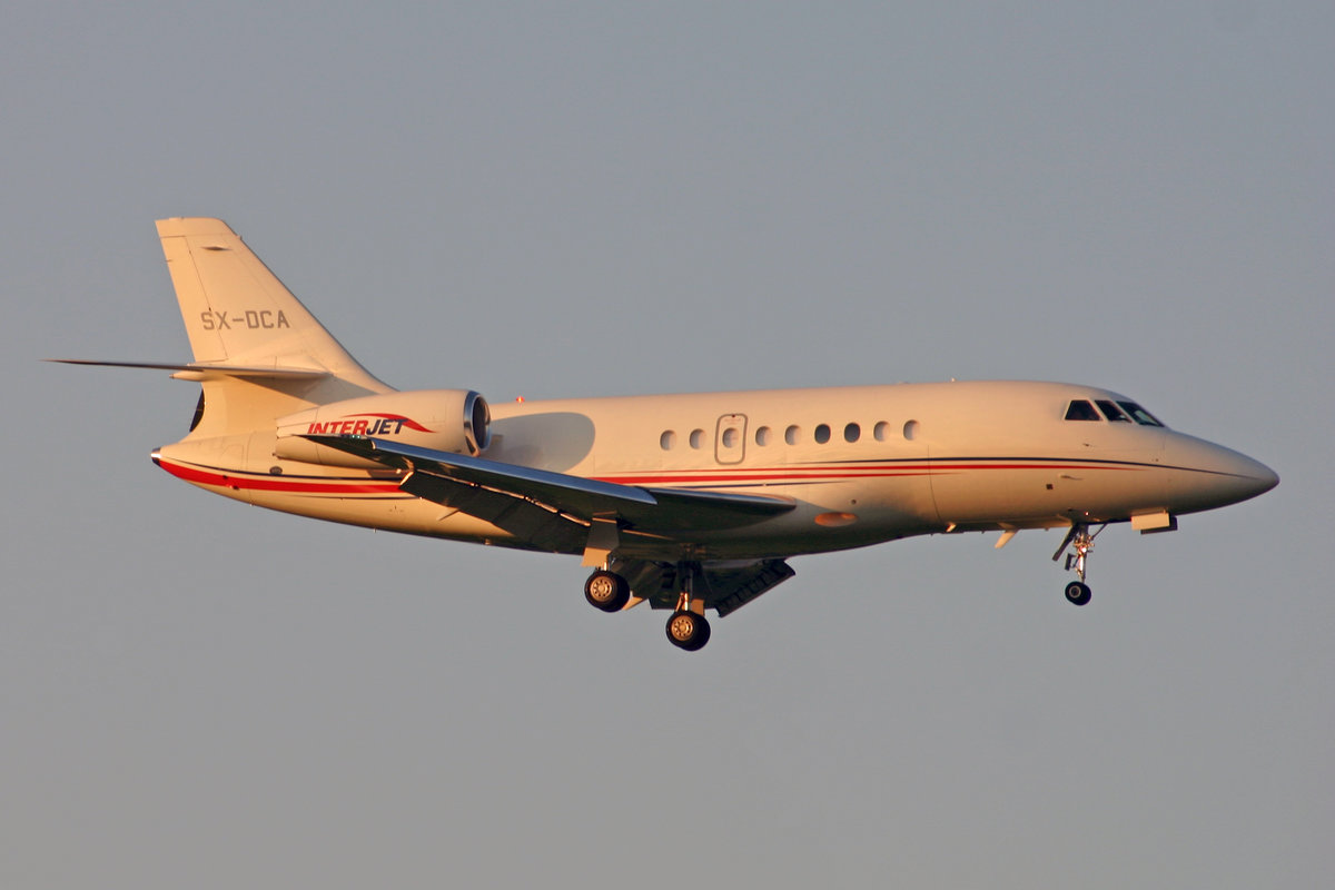 Interjet, SX-DCA, Dassault Falcon 2000EX-EAsy, msn: 029, 17.August 2005, ZRH Zürich, Switzerland.