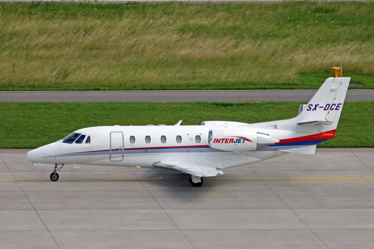 Interjet, SX-DCE, Cessna 560XL Citation Excel, msn: 560-5288, 23.Juni 2007, ZRH Zürich, Switzerland.
