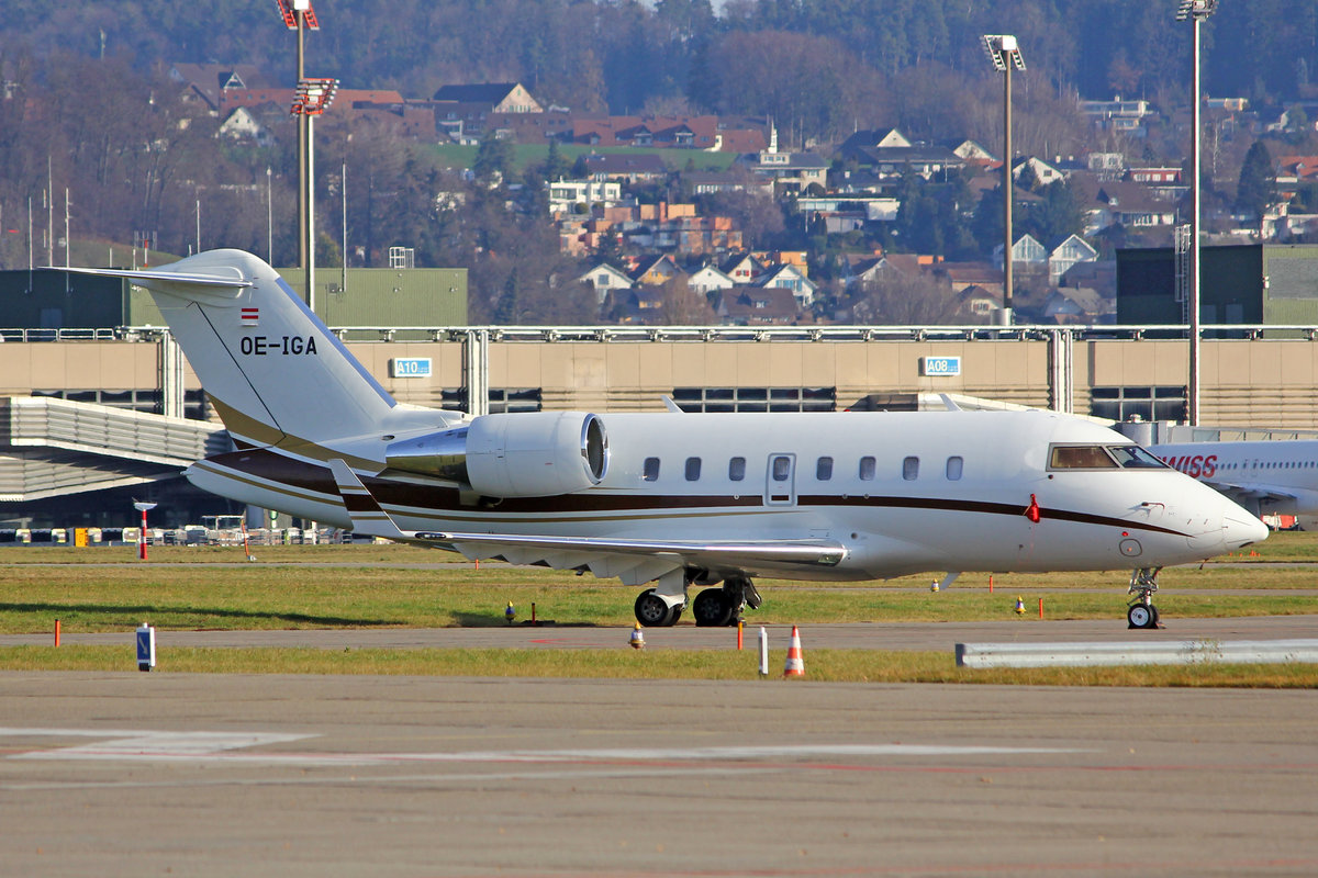 International Jet Management, OE-IGA, Bombardier Challenger 650, msn: 6070, 26.Dezember 2020, ZRH Zürich, Switzerland.