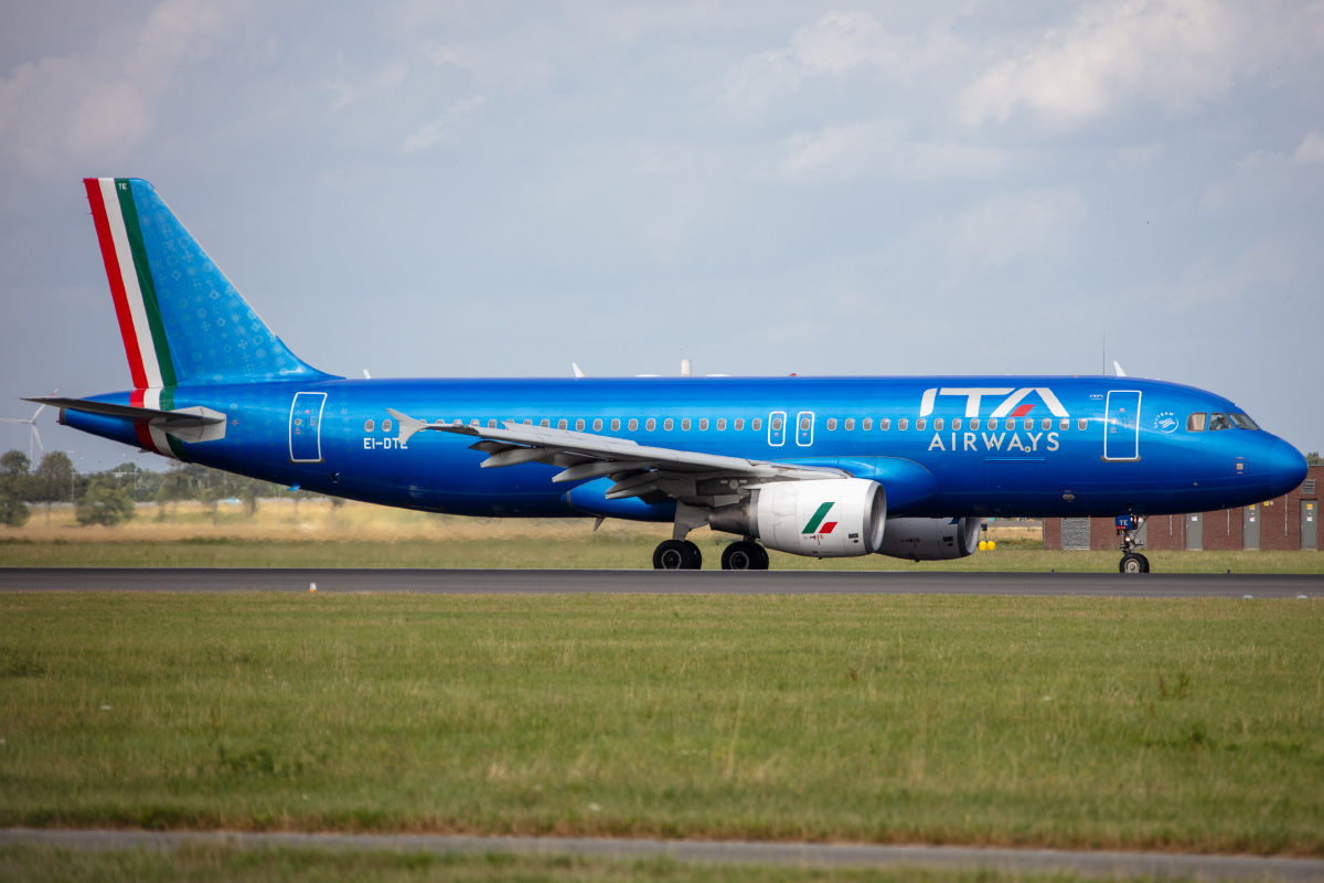 ITA Airways, EI-DTE, Airbus, A320-216, 02.07.2023, AMS, Amsterdam, Niederlande