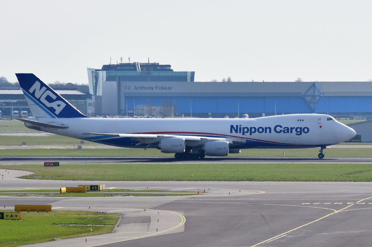 JA12KZ Nippon Cargo Airlines Boeing 747-8KZF   , AMS , 12.03.2017