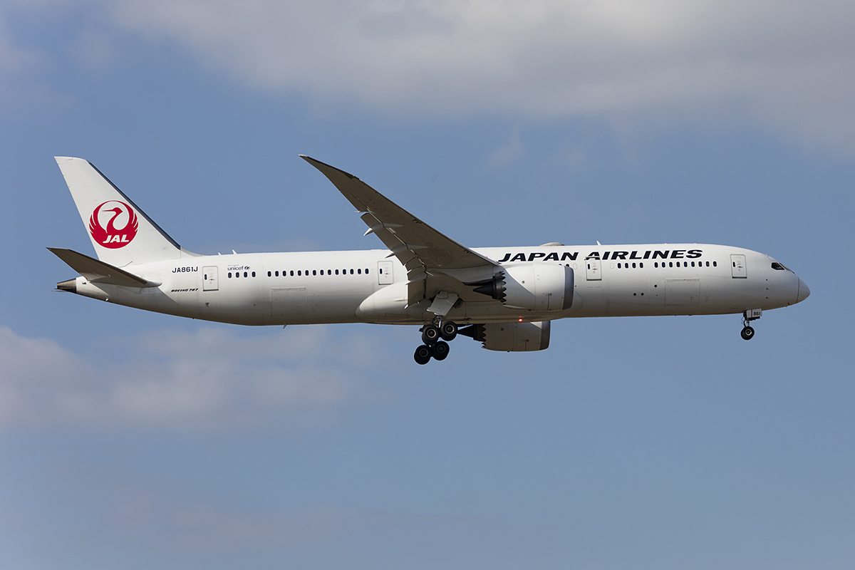 JAL, JA861J, Boeing, B787-9, 24.03.2018, FRA, Frankfurt, German 




