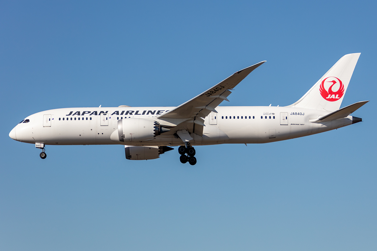 Japan Airlines, JA840J, Boeing, B787-8, 21.02.2021, FRA, Frankfurt, Germany