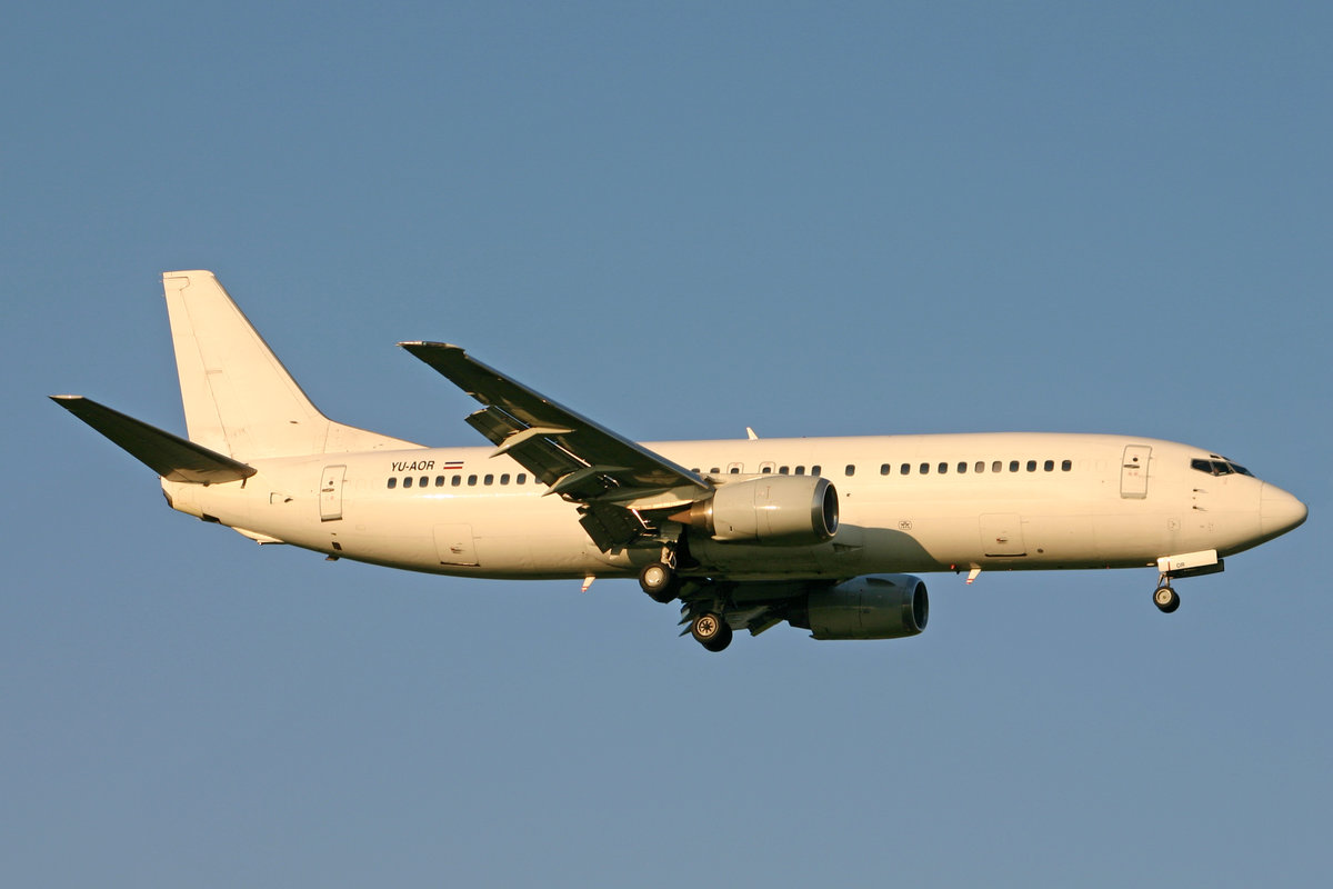 JAT Airways, YU-AOR, Boeing 737-4B7, msn: 24550/1793, 11.Oktober 2005, ZRH Zürich, Switzerland.