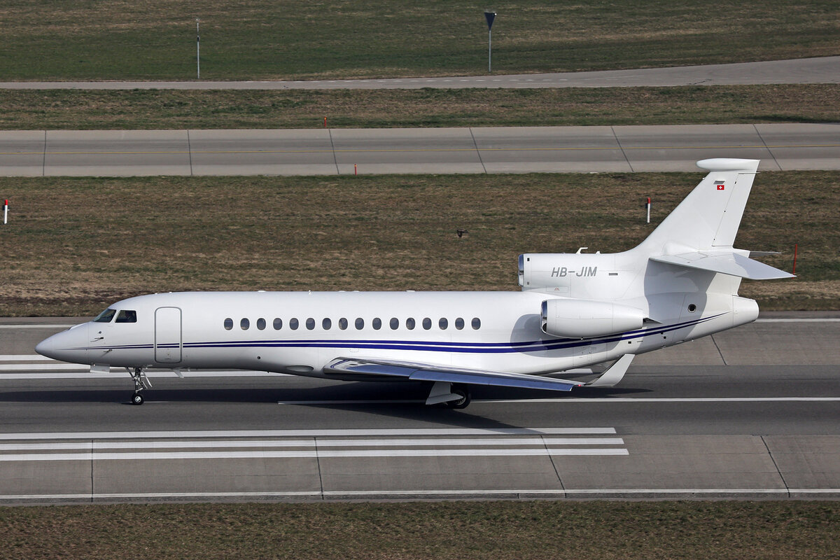 Jet Aviation Business Jets AG, HB-JIM, Dassault Falcon 8X, msn: 475, 07.März 2026, ZRH Zürich, Switzerland.