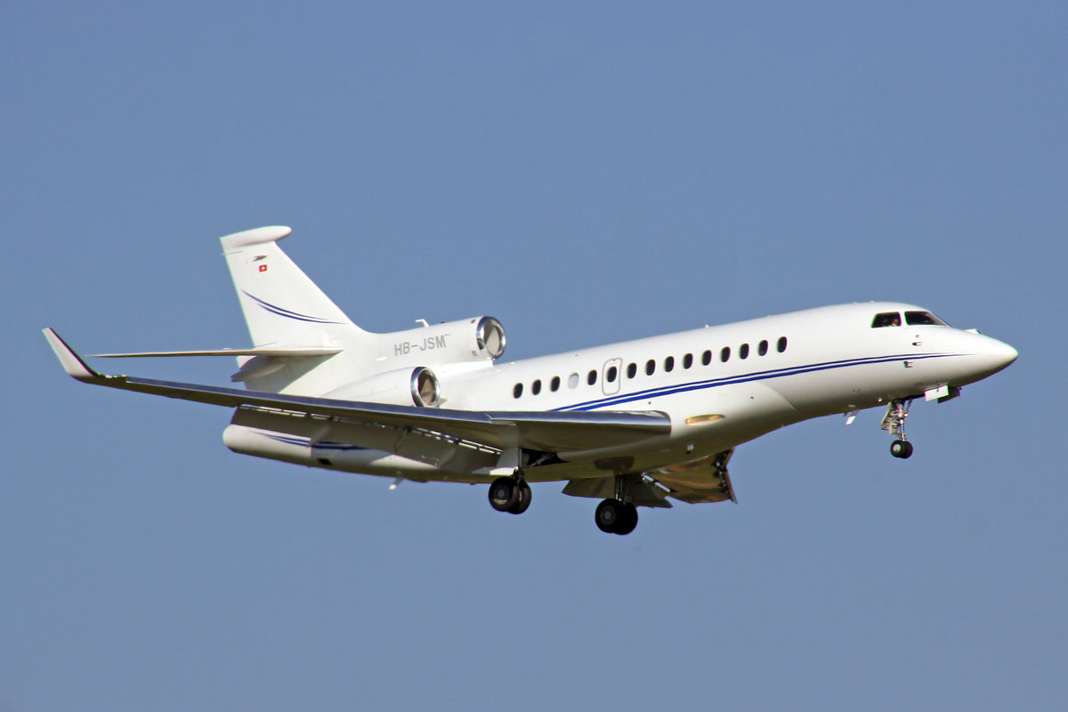 Jet Aviation, HB-JSM, Dassault Falcon 7X, 03.November 2017, ZRH Zürich, Switzerland.