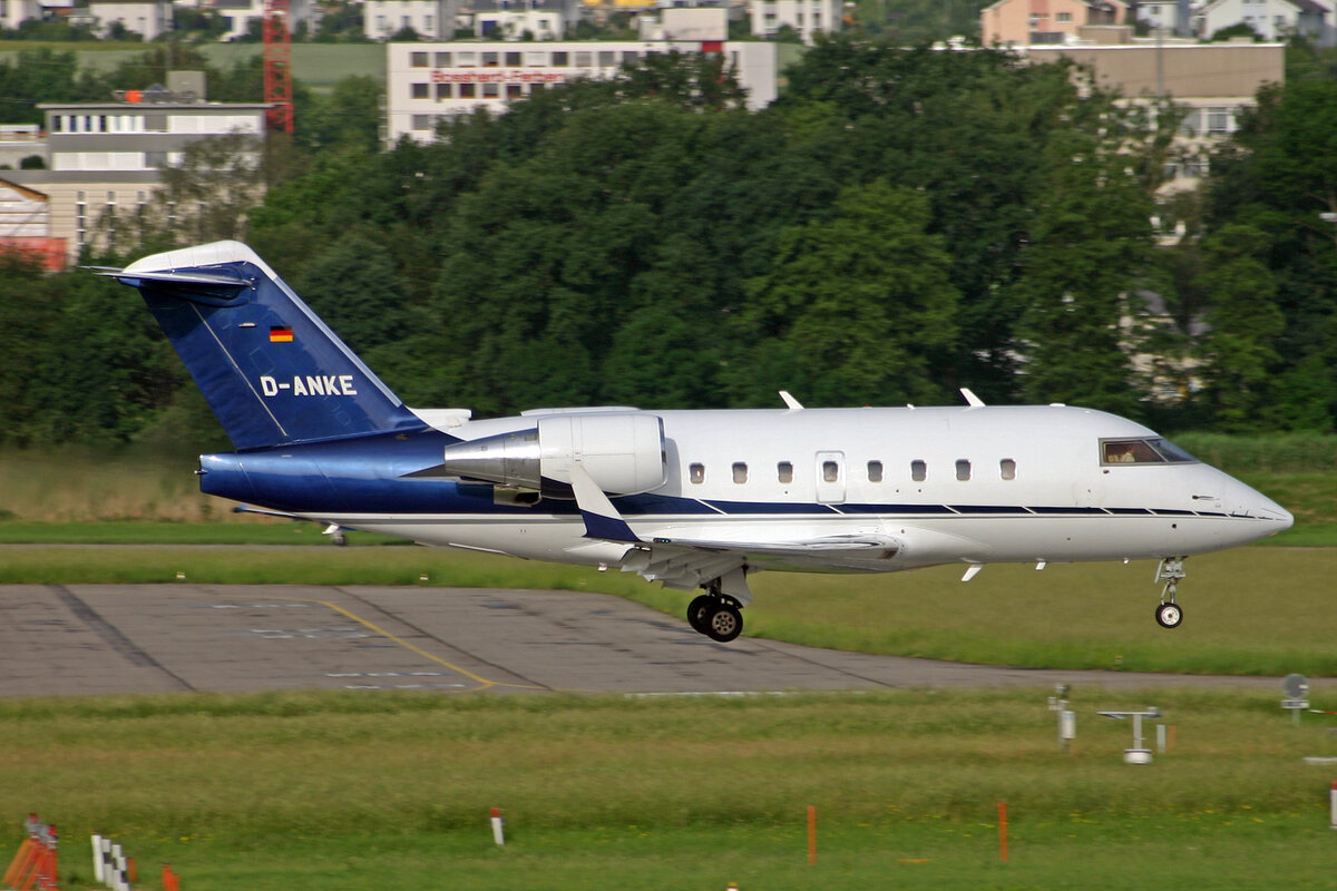 Jet Connection Business Flight AG, D-ANKE, Bombardier Challenger 604, msn: 5494, 26.Mai 2007, ZRH Zürich, Switzerland.