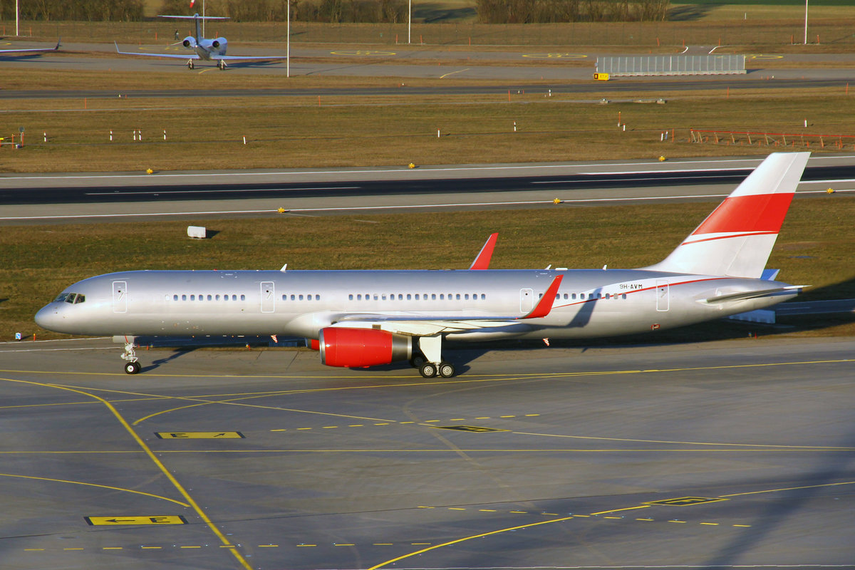 Jet Magic, 9H-AVM, Boeing 757-223A, msn: 24527/249, 24.Februar 2019, ZRH Zürich, Switzerland.