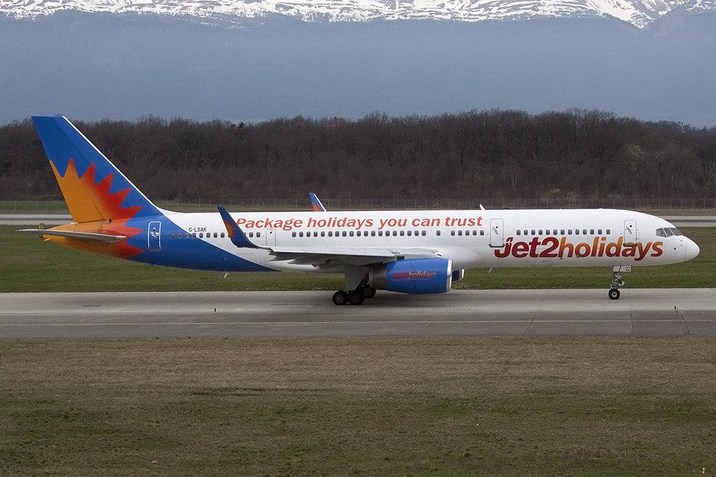 Jet2, G-LSAK, Boeing, B757-23N, 28.03.2015, GVA, Geneve, Switzerland 





