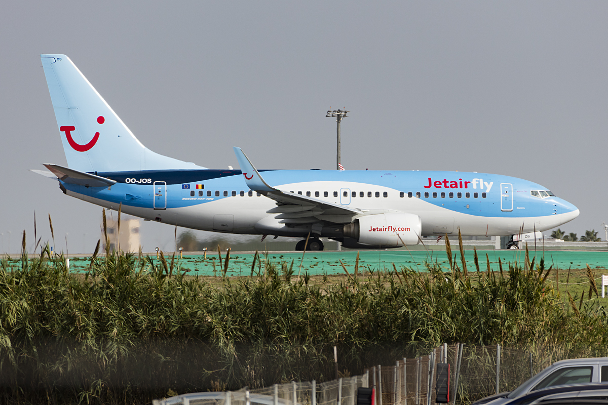 Jetairfly, OO-JOS, Boeing, B737-7K5, 26.10.2016, AGP, Malaga, Spain 



