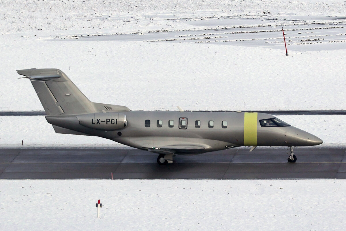 JetFly Aviation SA, LX-PCI, Pilatus PC-24, msn: 227, 19.Januar 2024, ZRH Zürich, Switzerland.