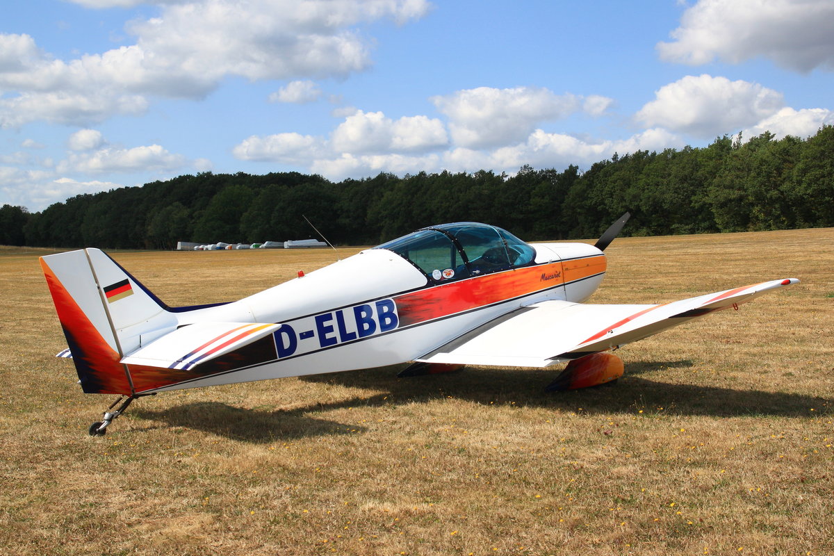 Jodel D-150 Mascaret, Bj 1963, D-ELBB. Flugplatzfest Wershofen, 01.09.2018. 