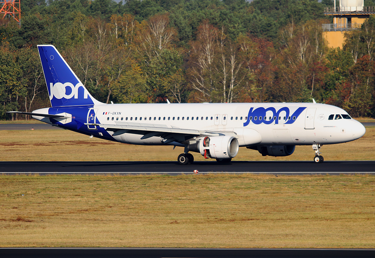 JOON, Airbus A 320-214, F-GKXN, TXL, 11.10.2018