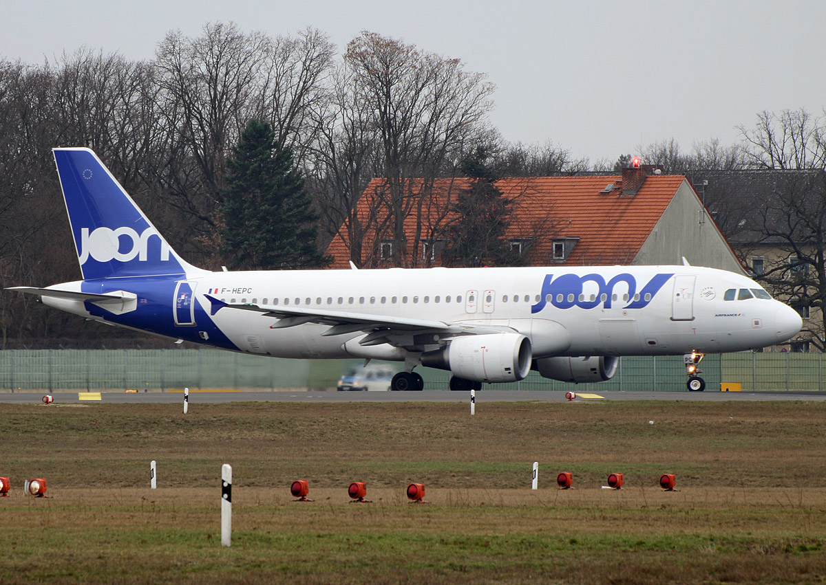 JOON, Airbus A 320-214, F-HEPC, TXL, 02.03.2019