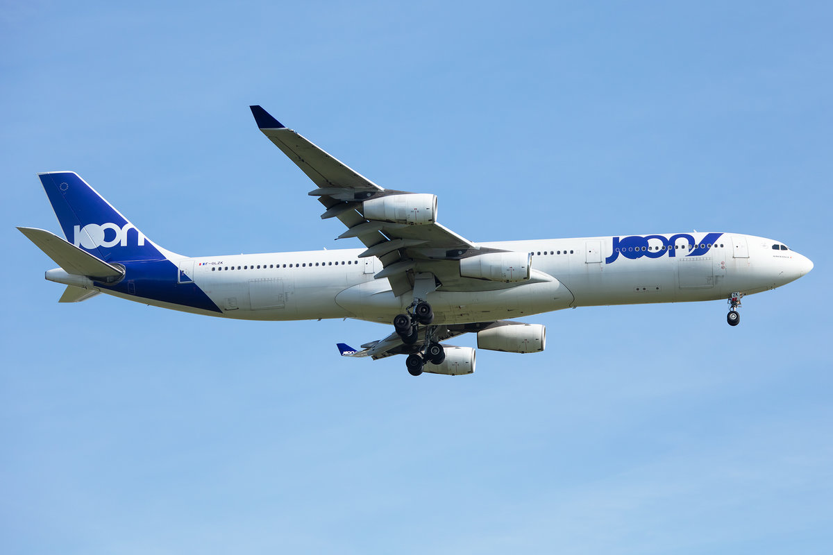 Joon, F-GLZK, Airbus, A340-311, 13.05.2019, CDG, Paris, France


