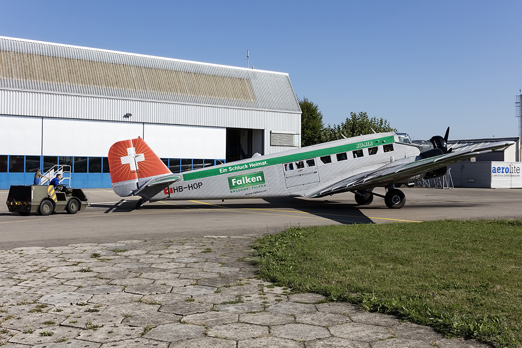 JU Air, HB-HOP, Junkers, JU-52-3m-64E, 22.08.2015, LSMD, Dübendorf, Switzerland 
