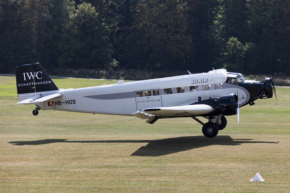 JU Air, HB-HOS, Junkers, JU 52, 09.09.2016, EDST, Hahnweide, Germany 




