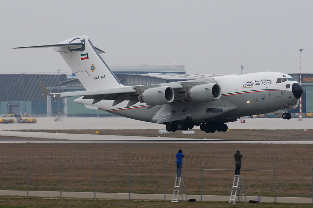 KAF343 Boeing C-17A Globemaster III 12.03.2016  Kuwait Air Force