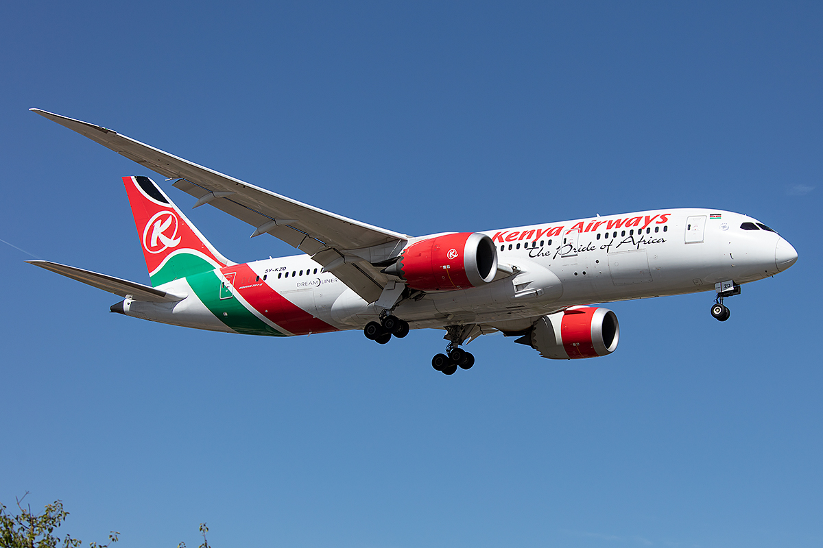 Kenya Airways, 5Y-KZD, Boeing, B787-8, 01.08.2019, GVA, Geneve, Switzerland


