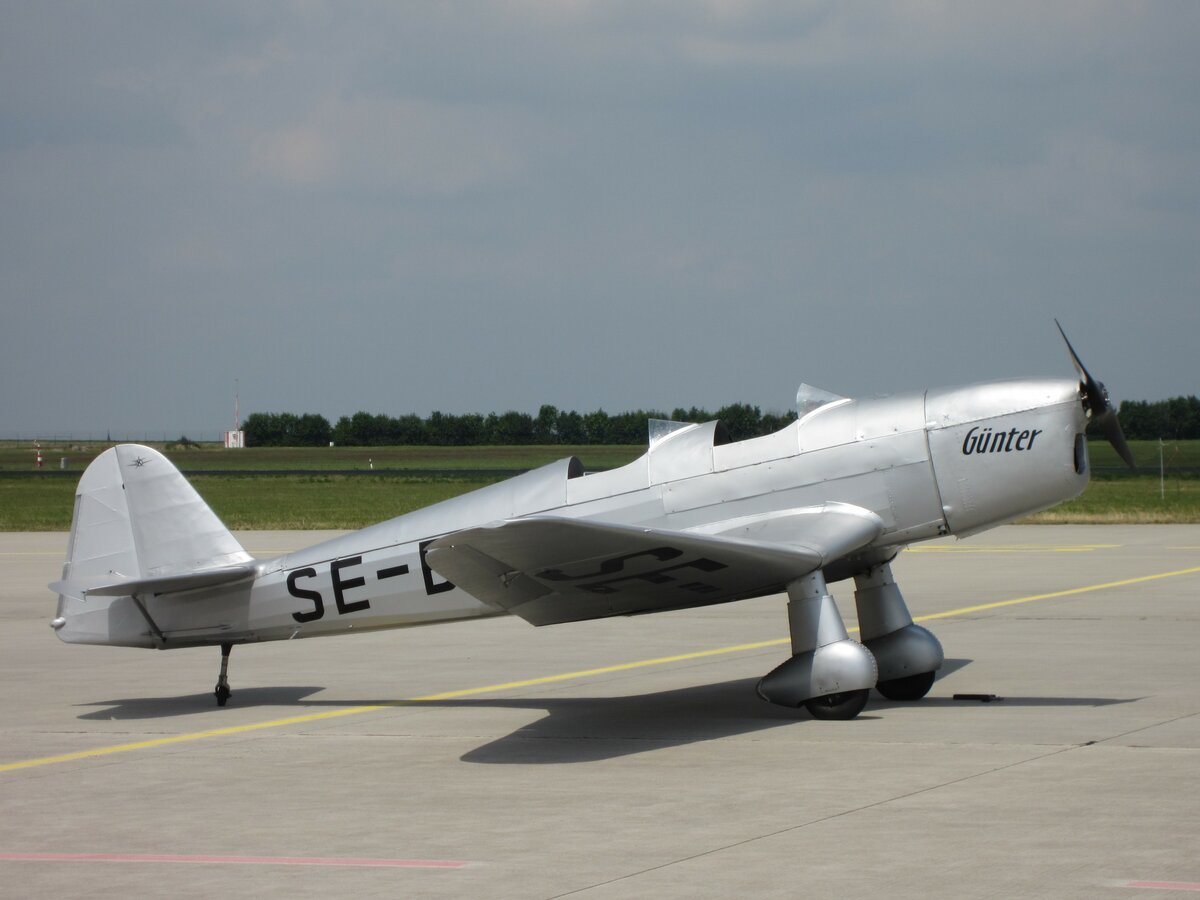 Klemm 35D SE-BGA am 22.06.2019 zu Gast auf dem Flughafen Erfurt.