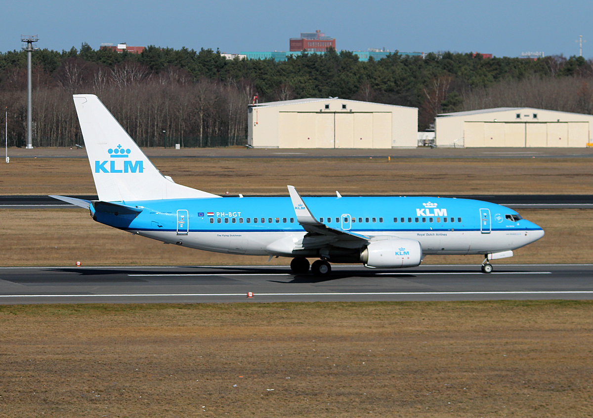 KLM B 737-7K2 PH-BGT beim Start in Berlin-Tegel am 08.03.2014