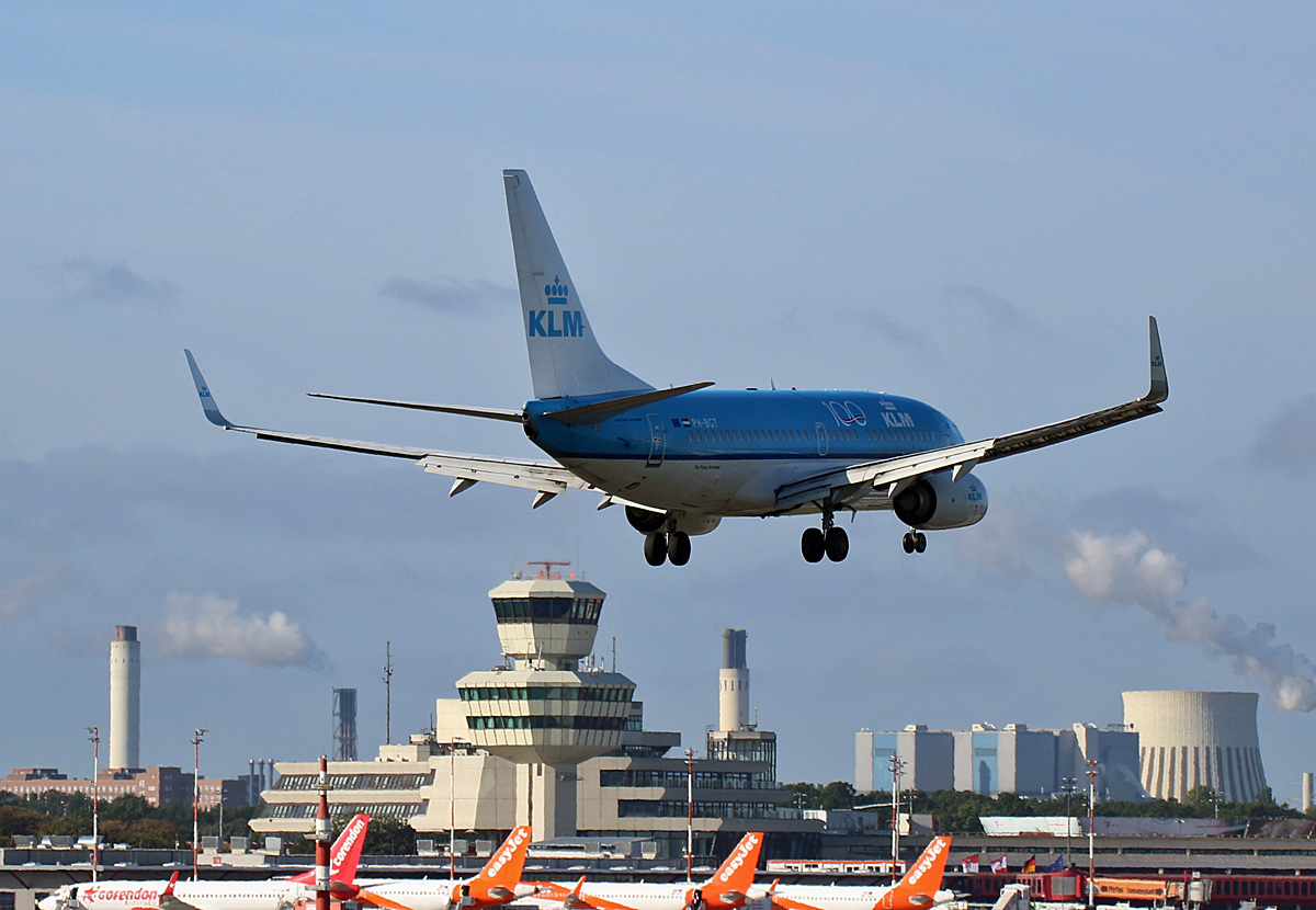 KLM, Boeing B 737-7K2, PH-BGT, TXL, 19.09.2019
