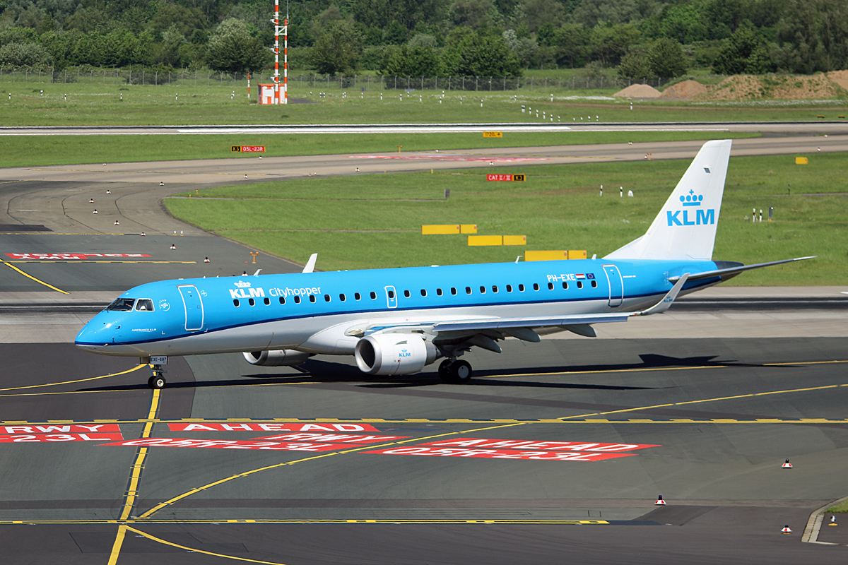 KLM-Cityhopper, ERJ-190-100STD, PH-EXE, DUS, 17.05.2017