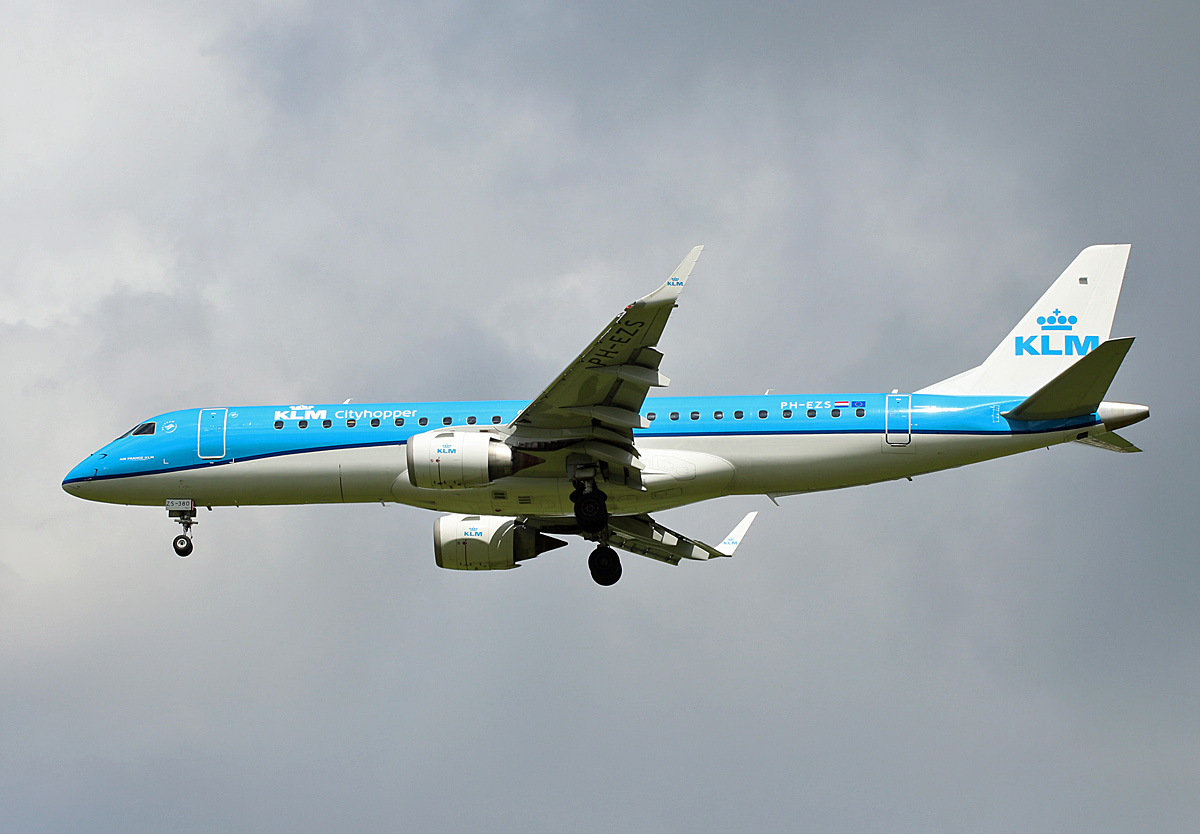 KLM-Cityhopper, ERJ-190-100STD, PH-EZS, BER, 22.05.2021