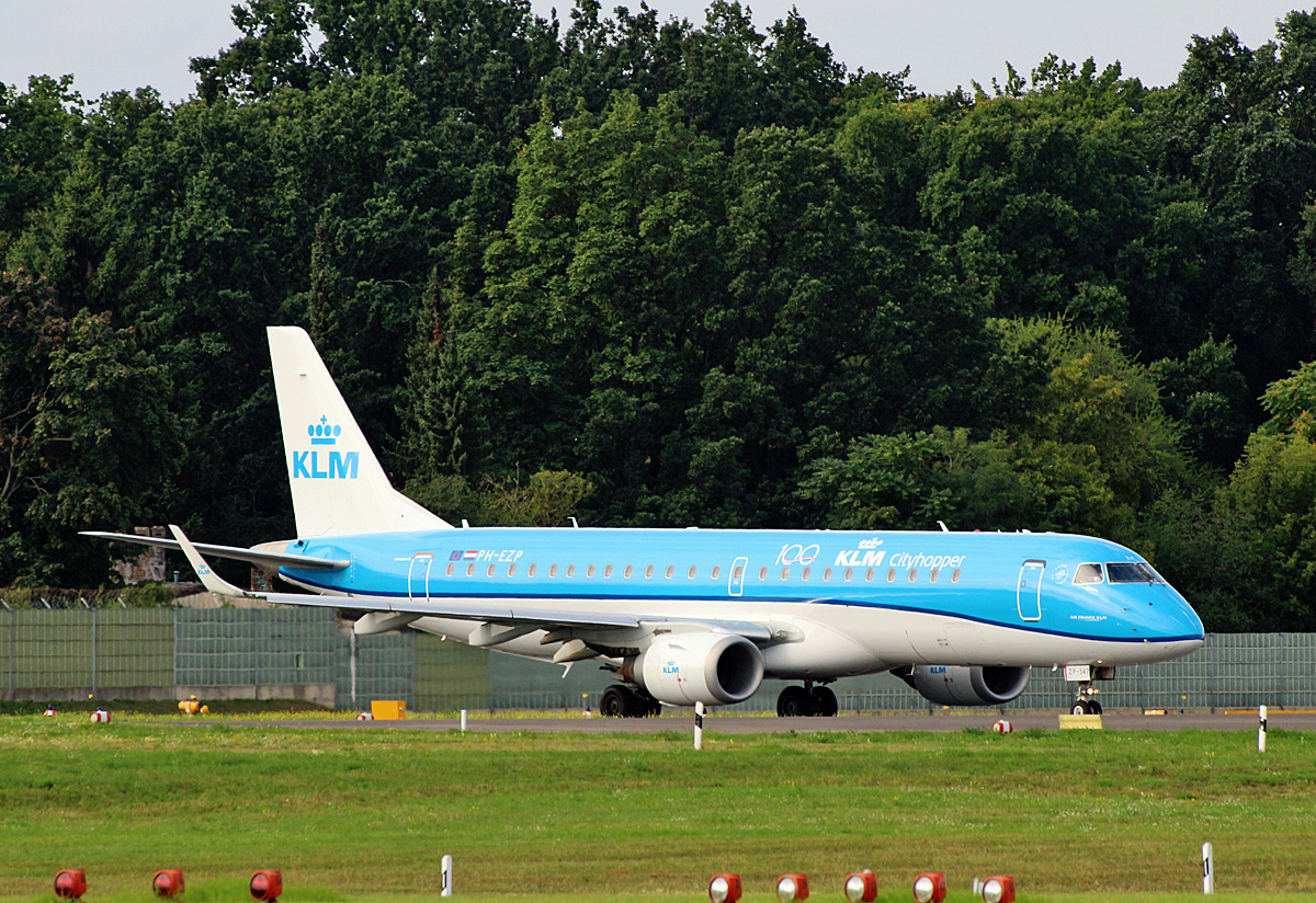 KLM-Cityhopper, ERJ-190-100STD,PH-EZP,  TXL, 10.08.2019