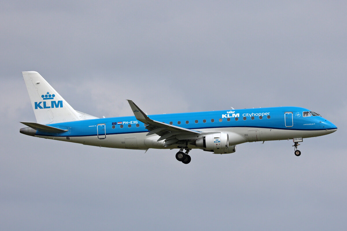 KLM Cityhopper, PH-EXG, Embraer ERJ-175STD, msn: 17000546, 18.Mai 2023, AMS Amsterdam, Netherlands.