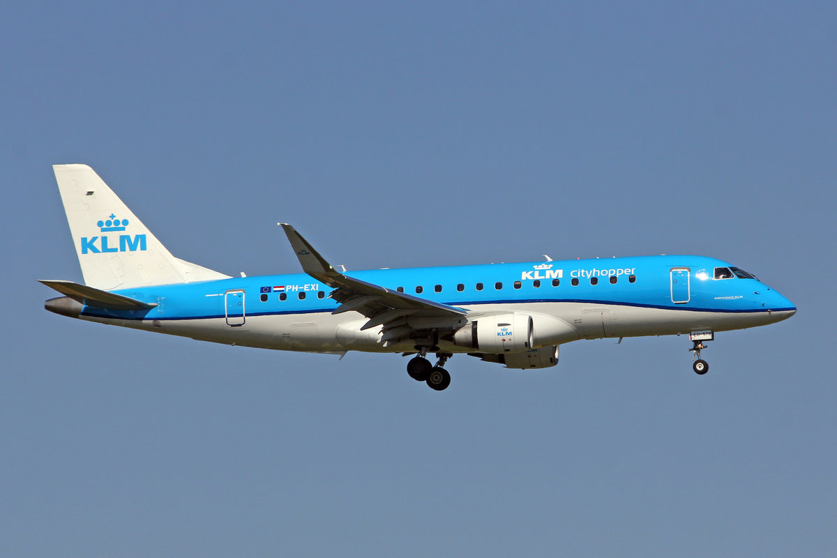 KLM Cityhopper, PH-EXI, Embraer ERJ-175LR, msn: 17000578, 05.September 2018, ZRH Zürich, Switzerland.
