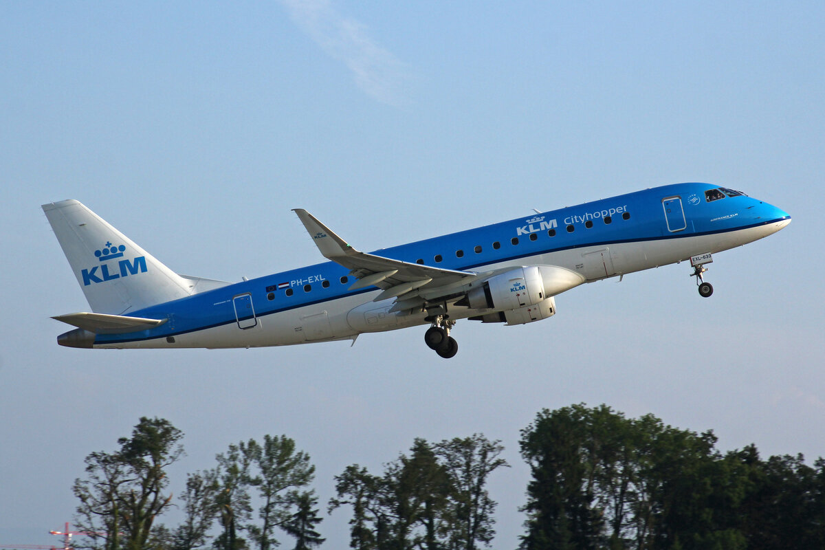 KLM Cityhopper, PH-EXL, Embraer ERJ-175STD, msn: 17000633, 21.Juli 2021, ZRH Zürich, Switzerland.