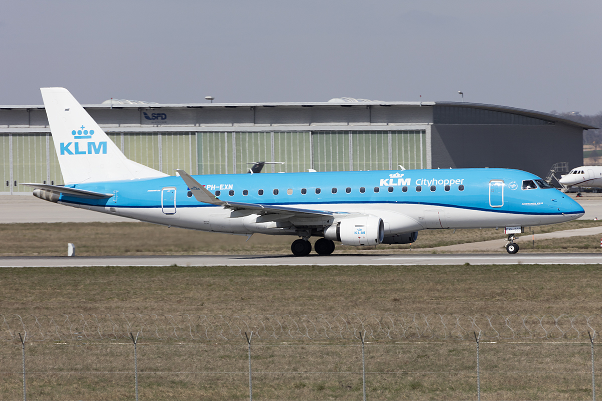 KLM Cityhopper, PH-EXN, Embraer, 175, 28.03.2019, STR, Stuttgart, Germany 




